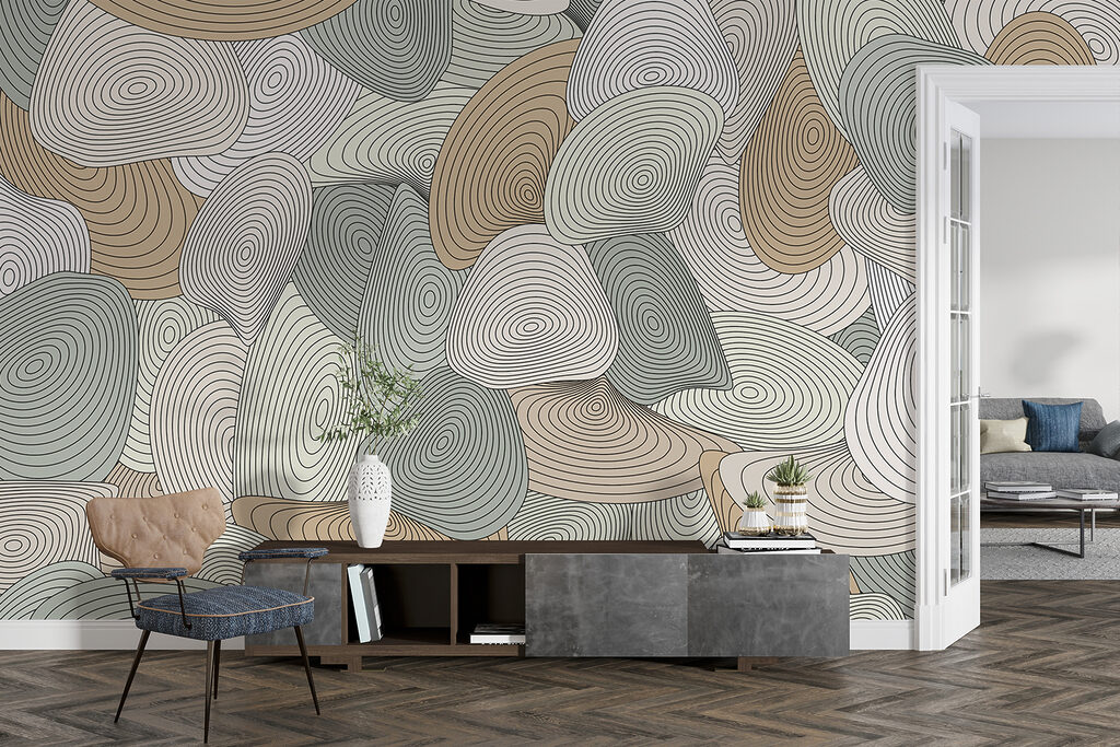 Ronde vormen met contourlijnen — interieur 7
