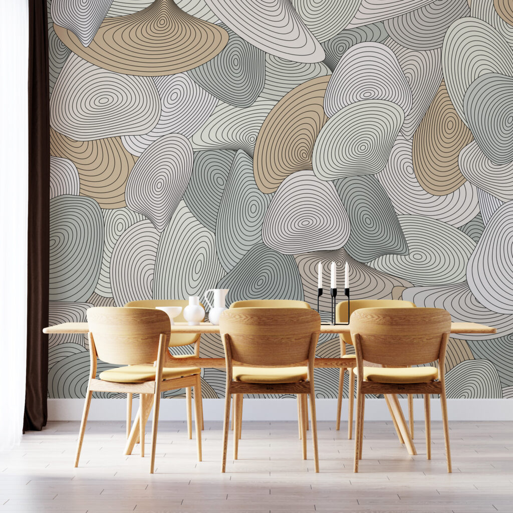 Ronde vormen met contourlijnen — interieur 4