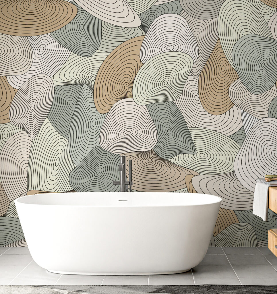 Ronde vormen met contourlijnen — interieur 5