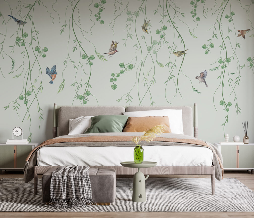 Vogeltjes tussen fijne hangtakken — interieur 2