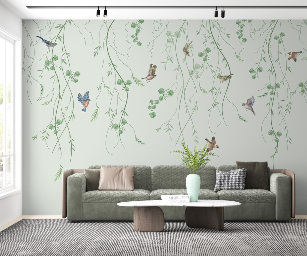 Vogeltjes tussen fijne hangtakken — interieur 4