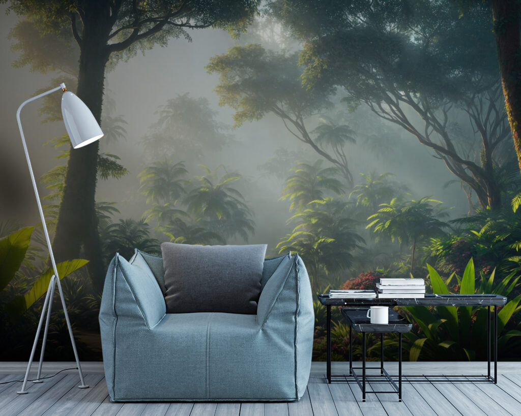 Junglepad in zacht ochtendlicht — interieur 1