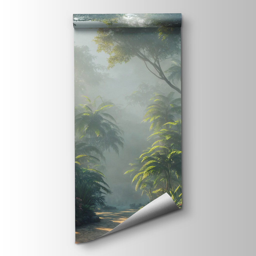 Junglepad in zacht ochtendlicht — productweergave