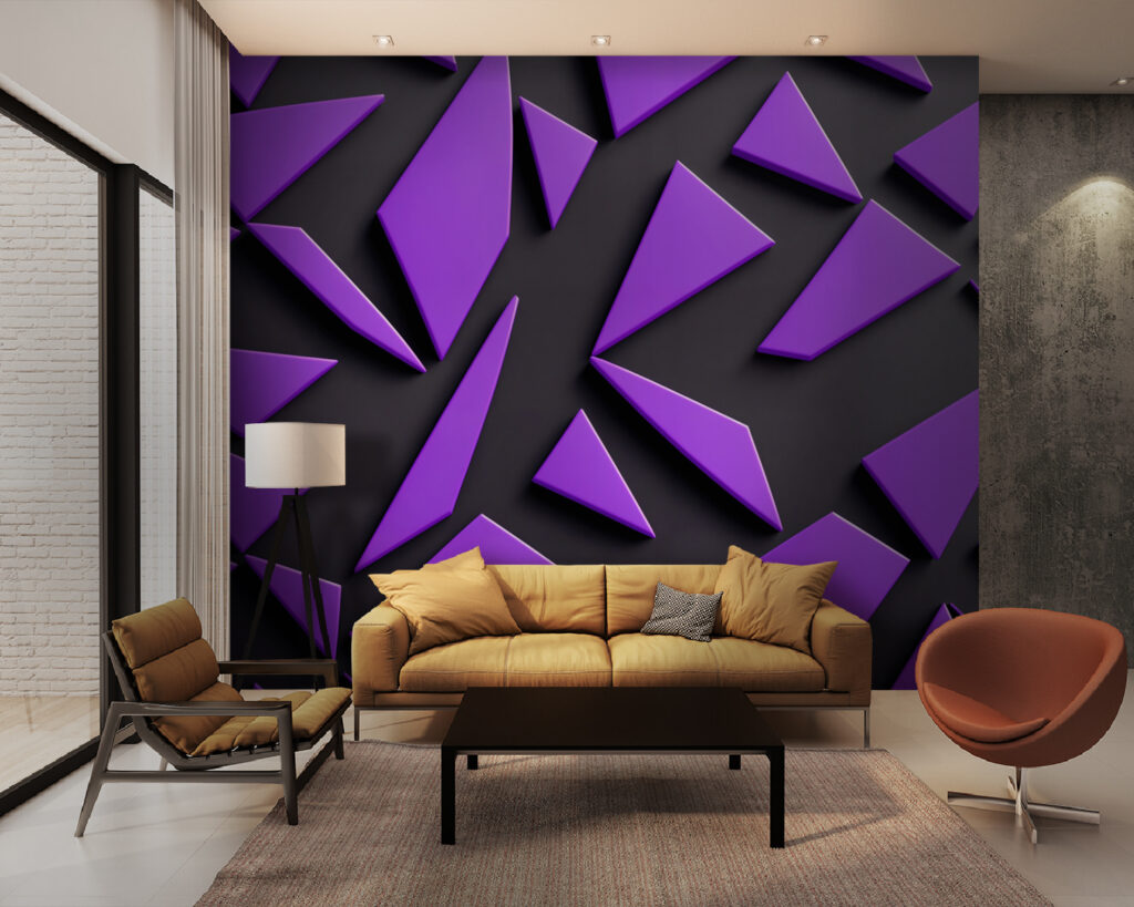 Paarse facetten steken uit — interieur 2