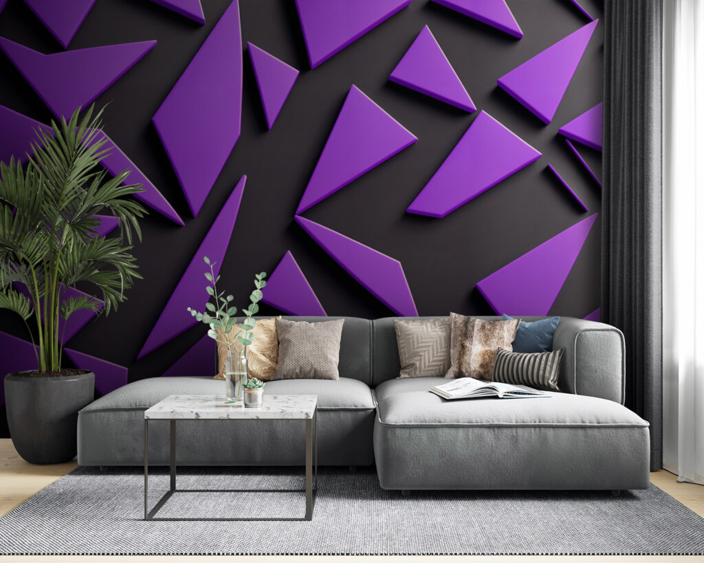 Paarse facetten steken uit — interieur 3