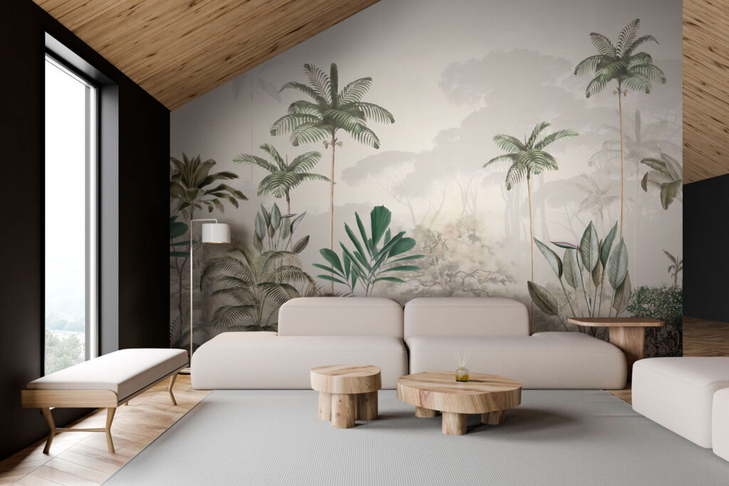 Palmen in bleke boslagen — interieur 1