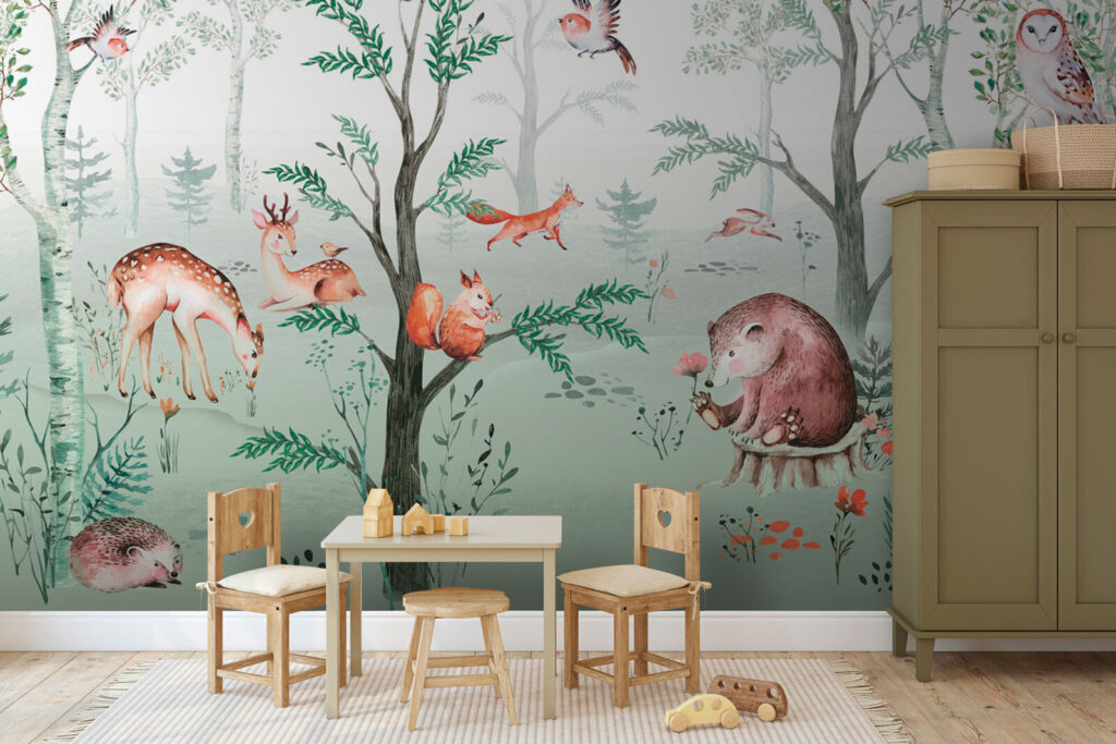 Bosdieren tussen fijne takjes — interieur 1
