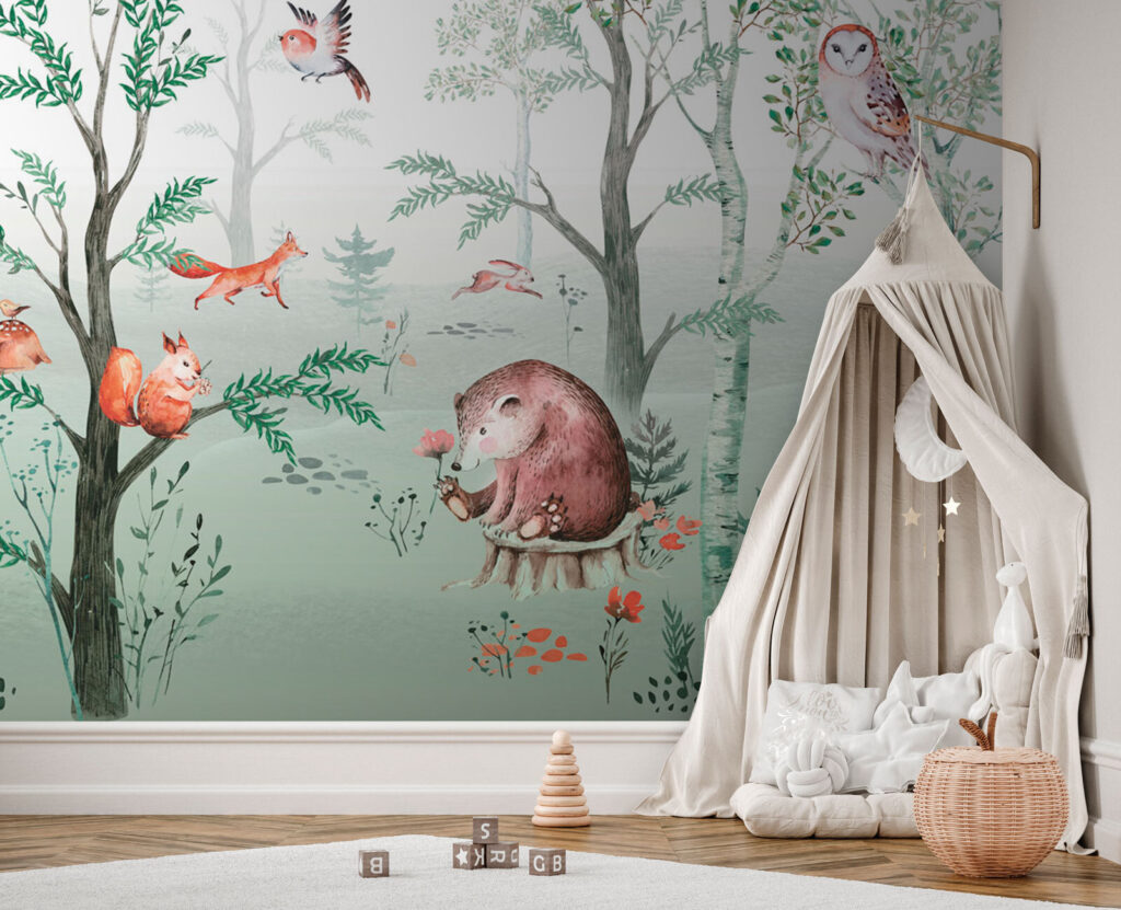 Bosdieren tussen fijne takjes — interieur 2