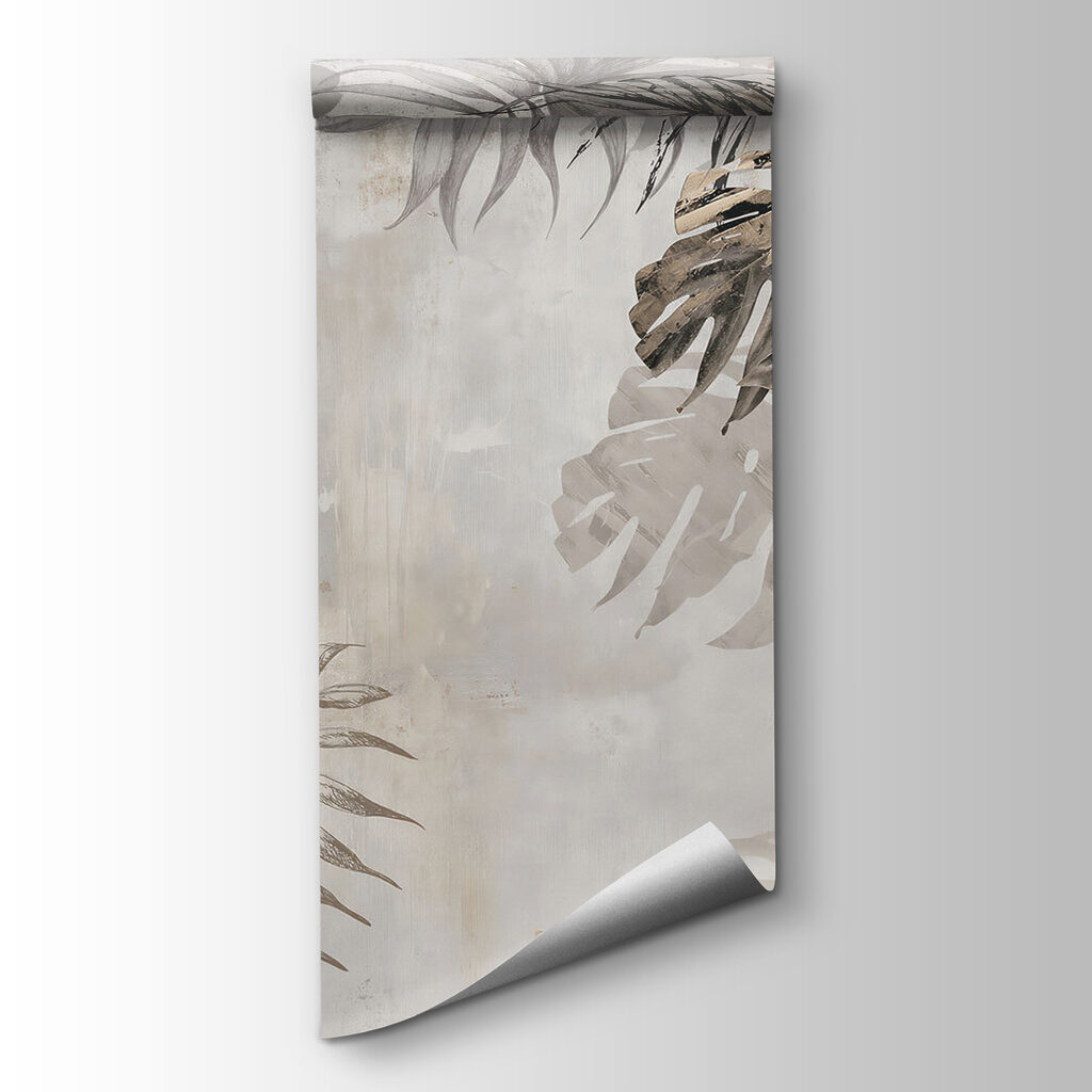 Donkere palmveren op beige — productweergave