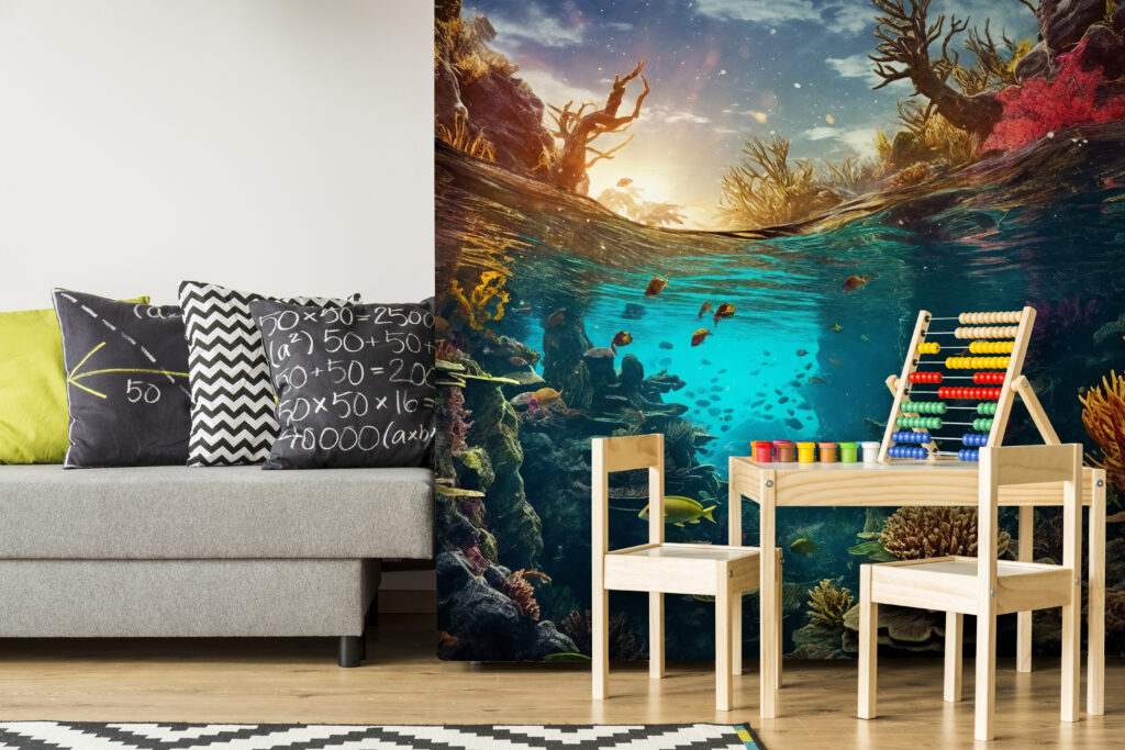 Boven en onder koraalwater — interieur 1