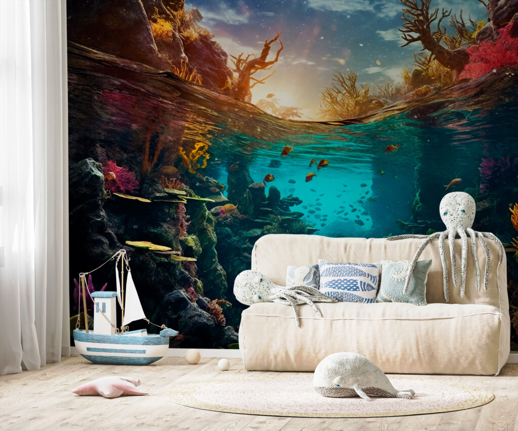 Boven en onder koraalwater — interieur 3