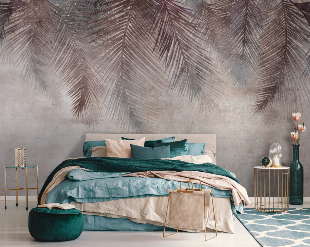 Donkere palmveren hangen bovenaan — interieur 3