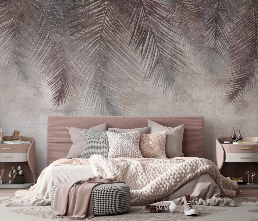 Donkere palmveren hangen bovenaan — interieur 2
