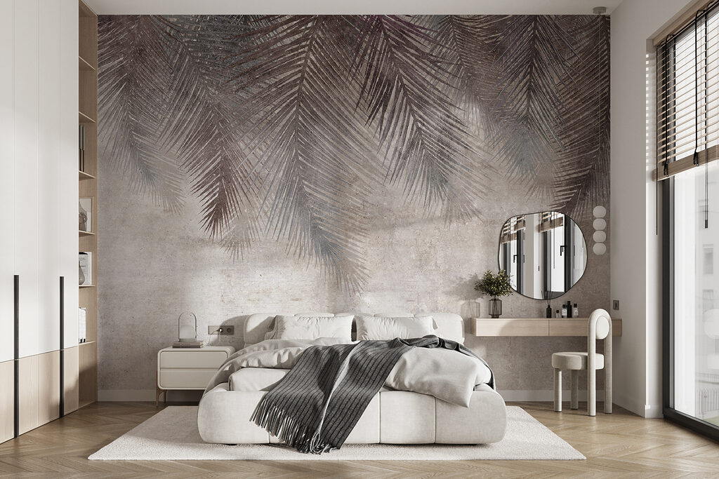 Donkere palmveren hangen bovenaan — interieur 7
