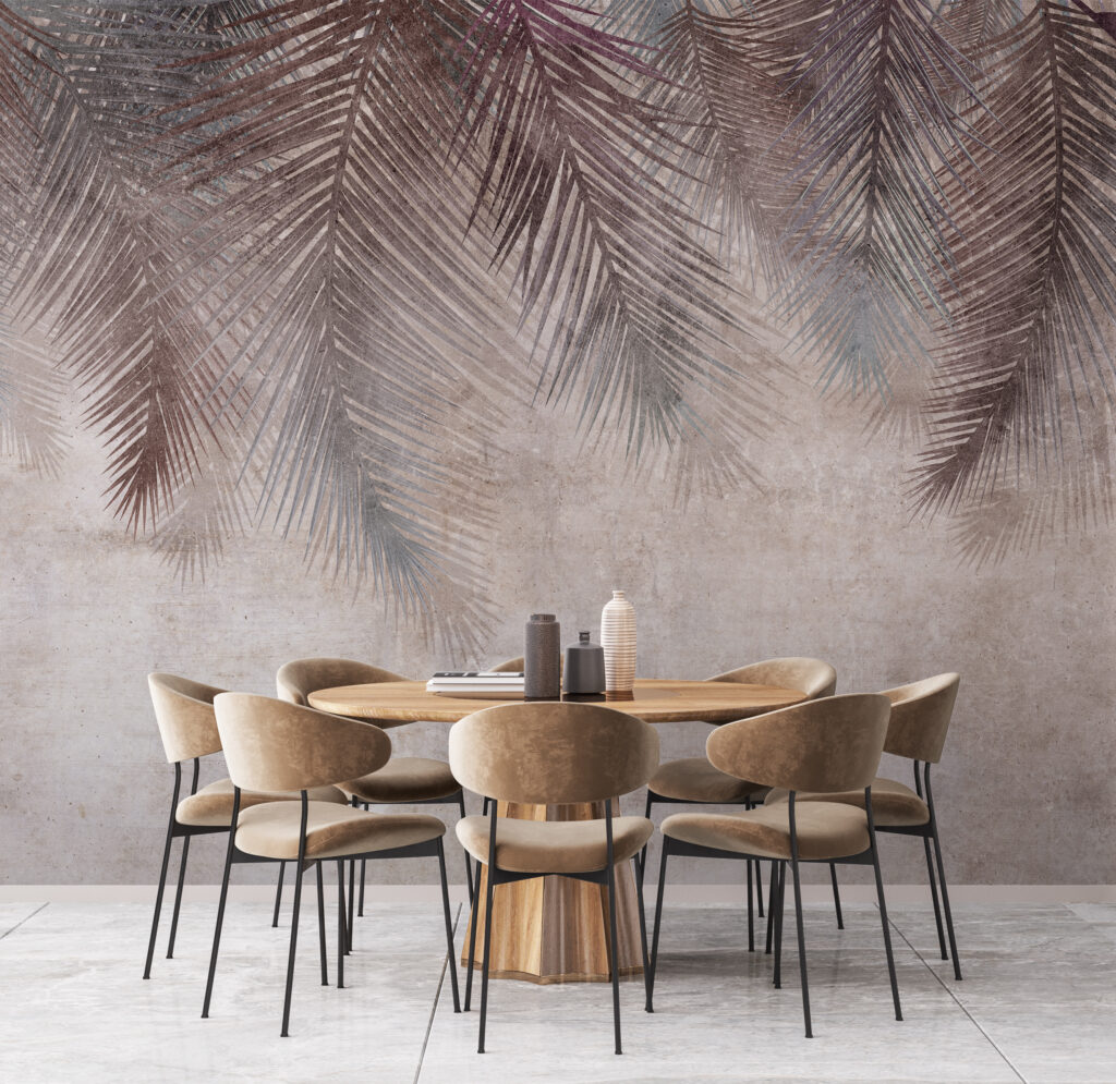 Donkere palmveren hangen bovenaan — interieur 6