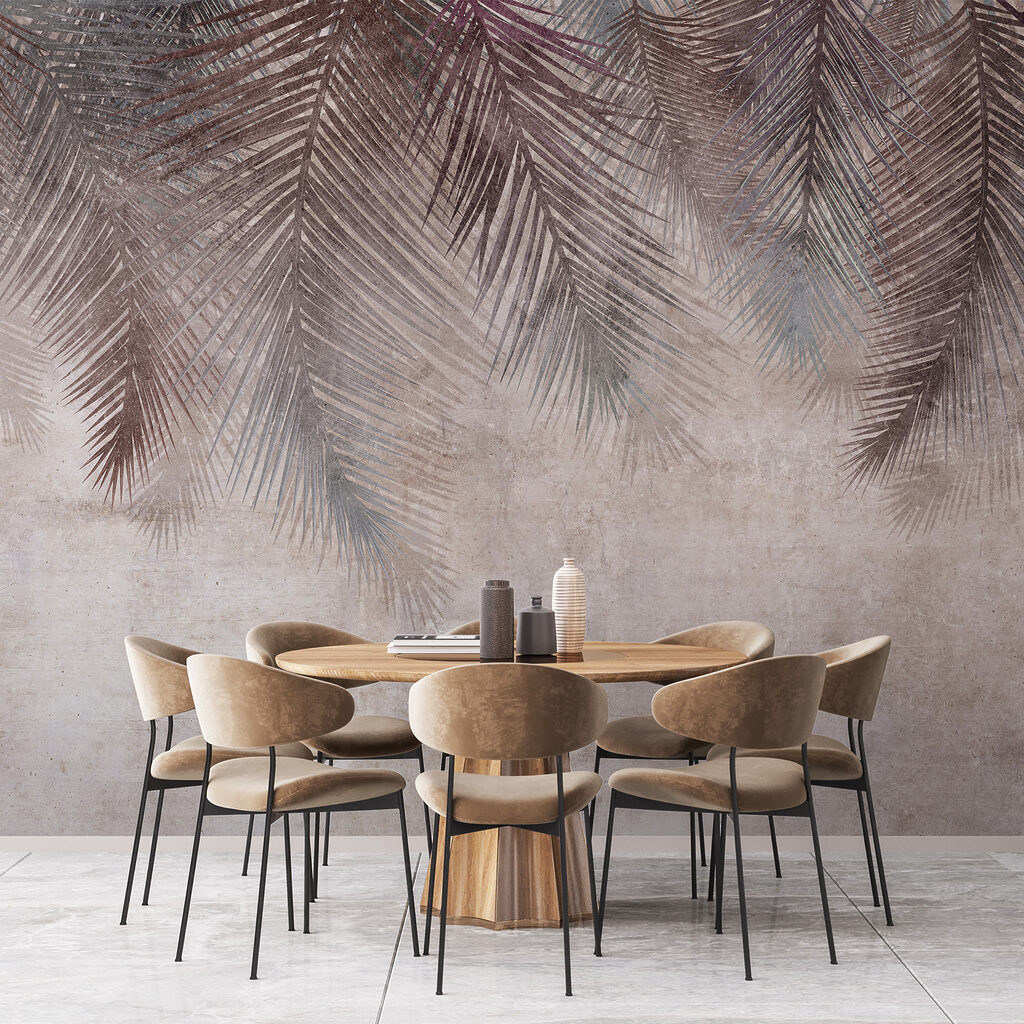 Donkere palmveren hangen bovenaan — interieur 8