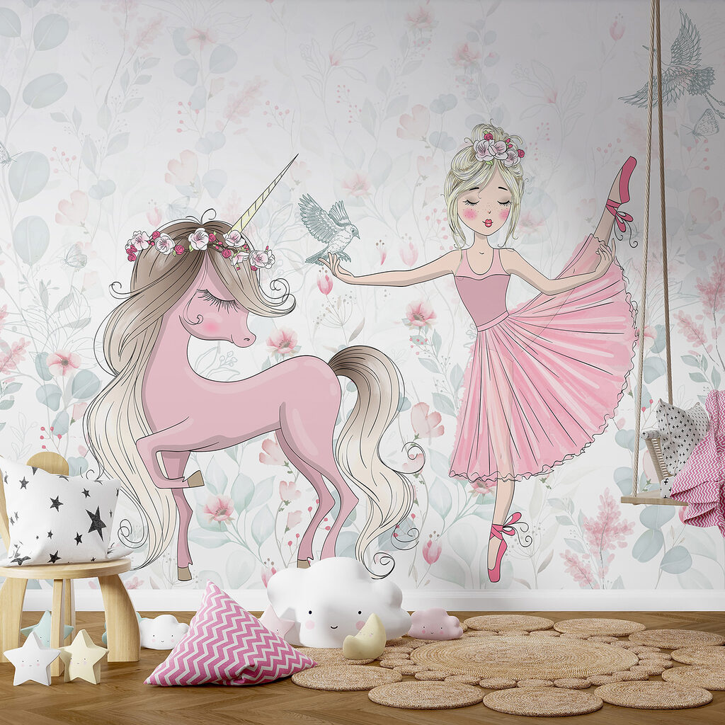 Ballerina naast een eenhoorn — interieur 4