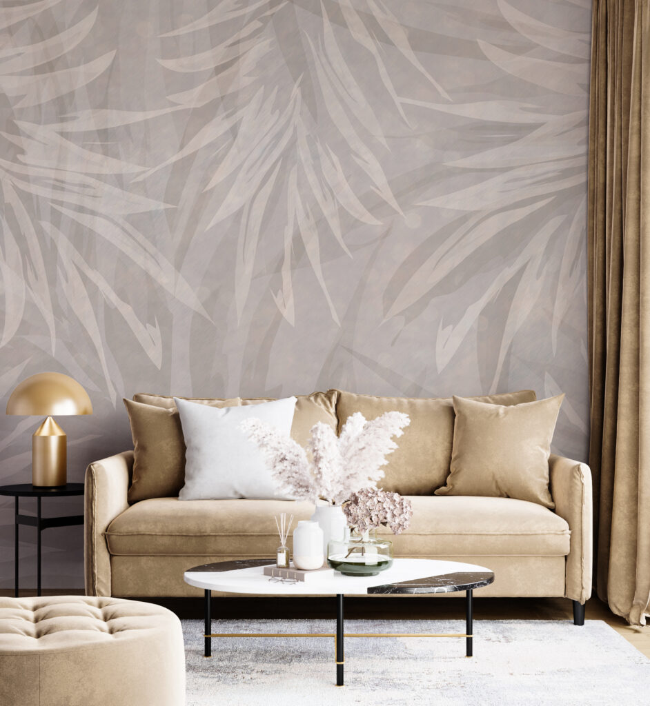 Bleke bladeren in laagjes — interieur 4