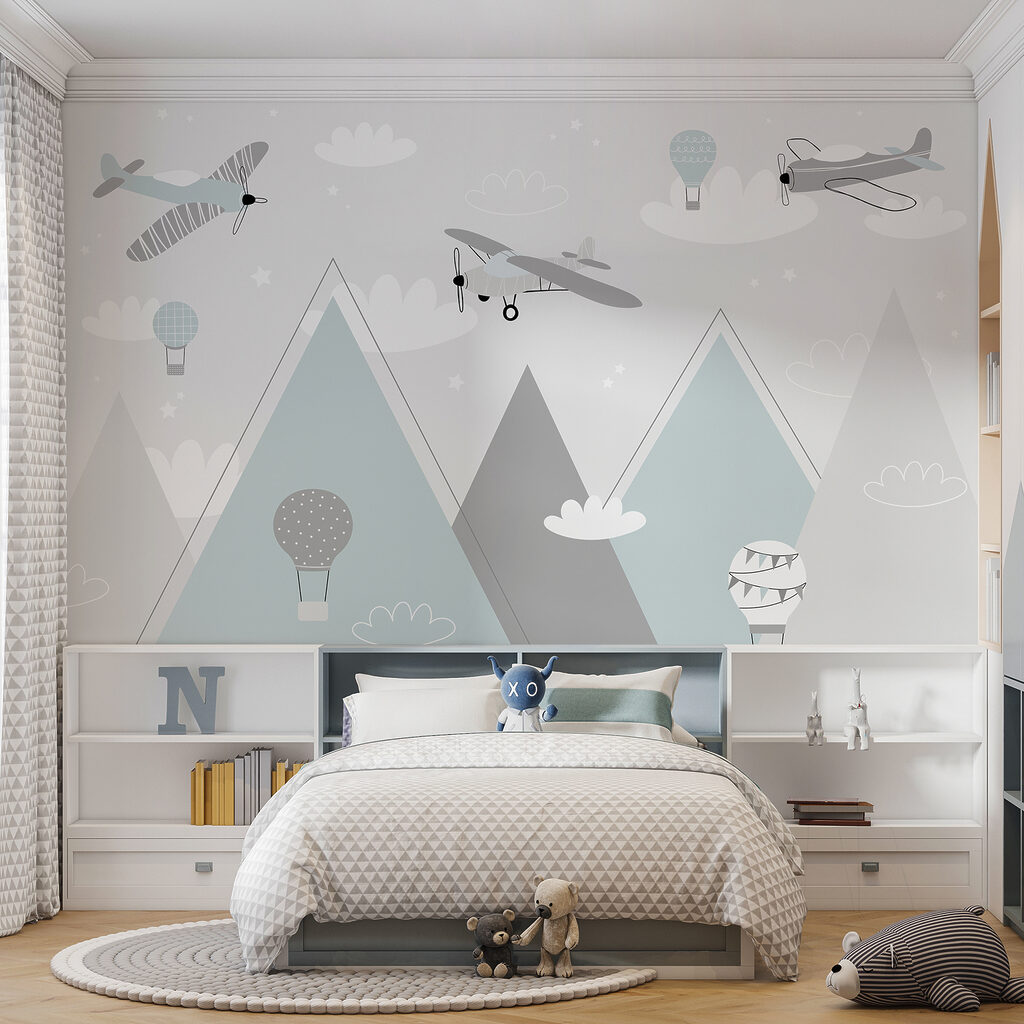Vliegtuigjes over bleke bergpunten — interieur 7