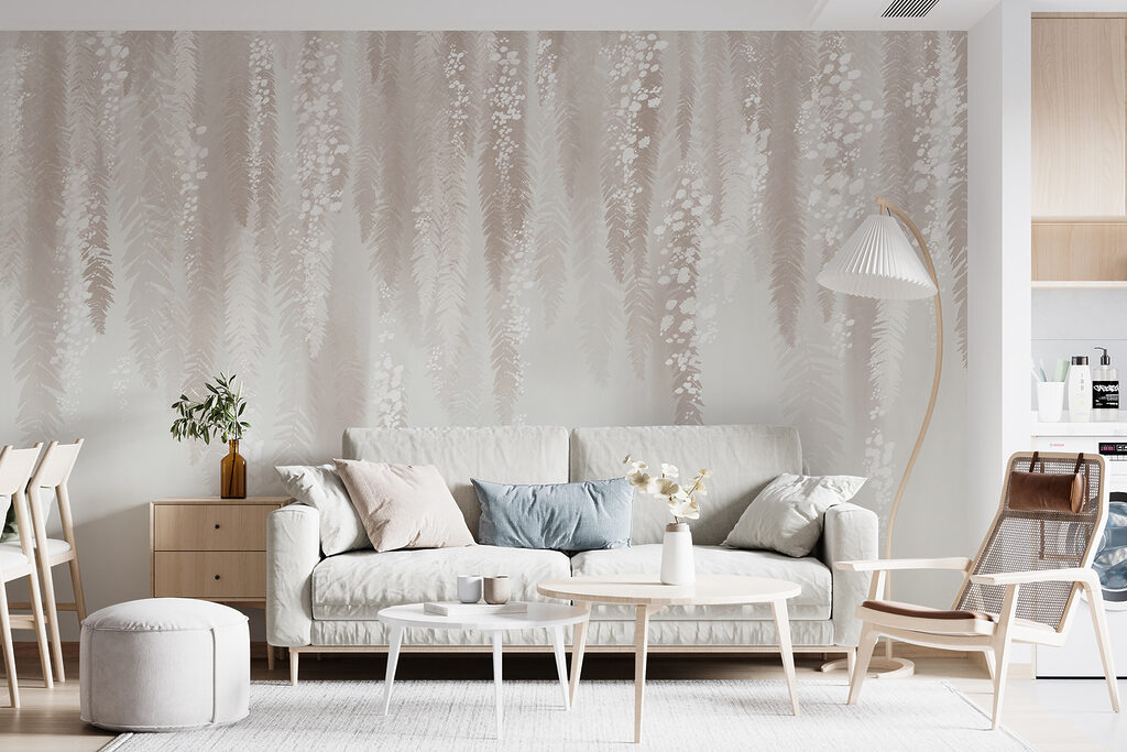 Bloesemslingers in zachtroze — interieur 4