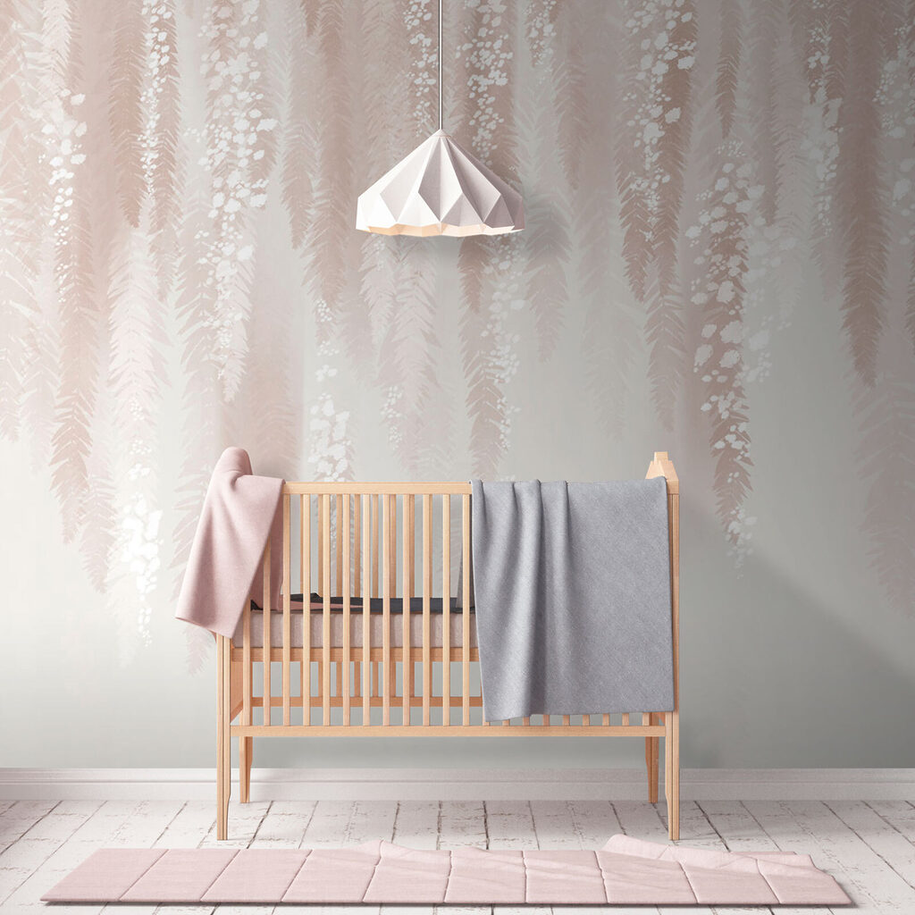 Bloesemslingers in zachtroze — interieur 5