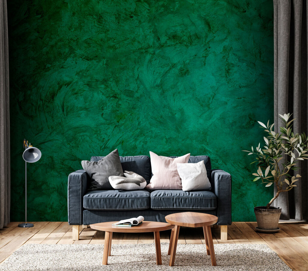 Smaragdgroen met verweerde sporen — interieur 3
