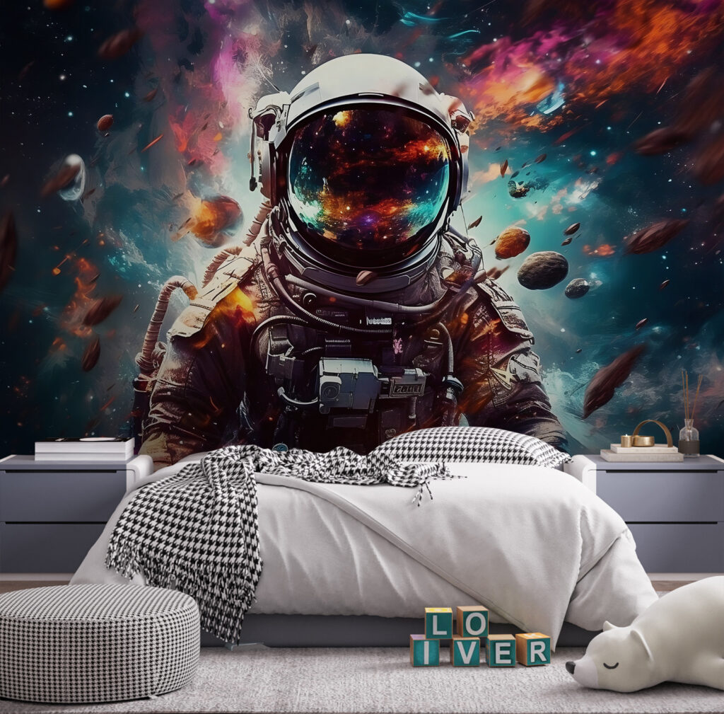 Astronaut in een kleurennevel — interieur 2