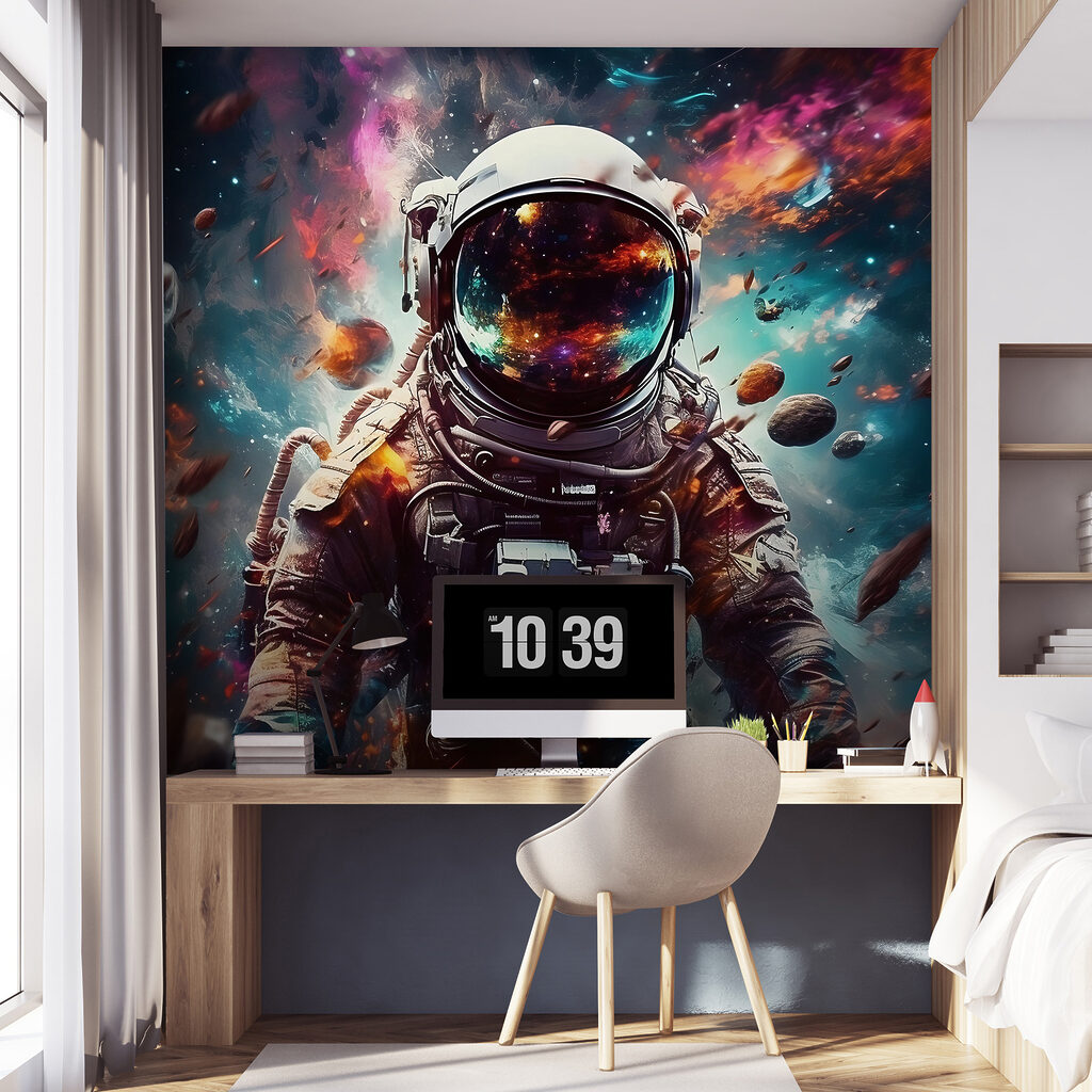 Astronaut in een kleurennevel — interieur 6