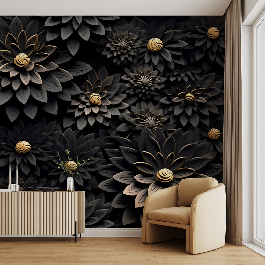 Zwarte bloemen, gouden harten — interieur 5