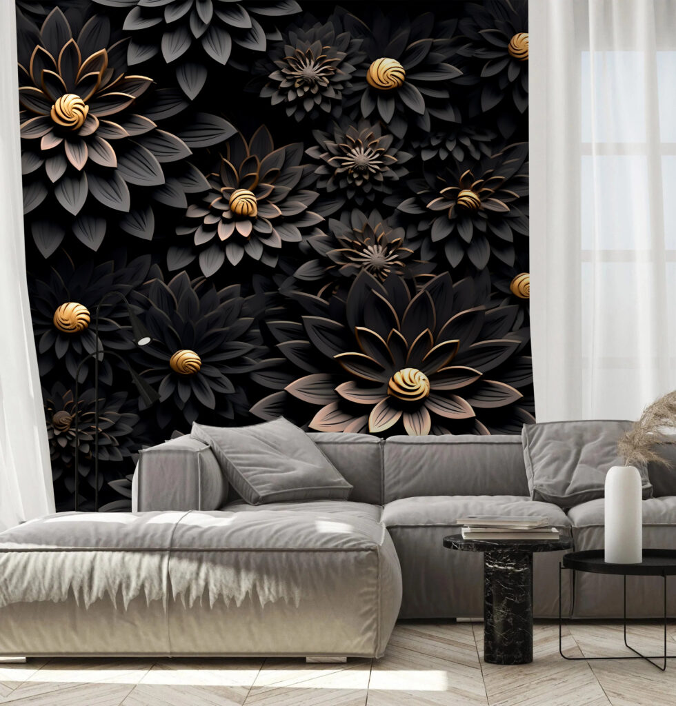 Zwarte bloemen, gouden harten — interieur 2