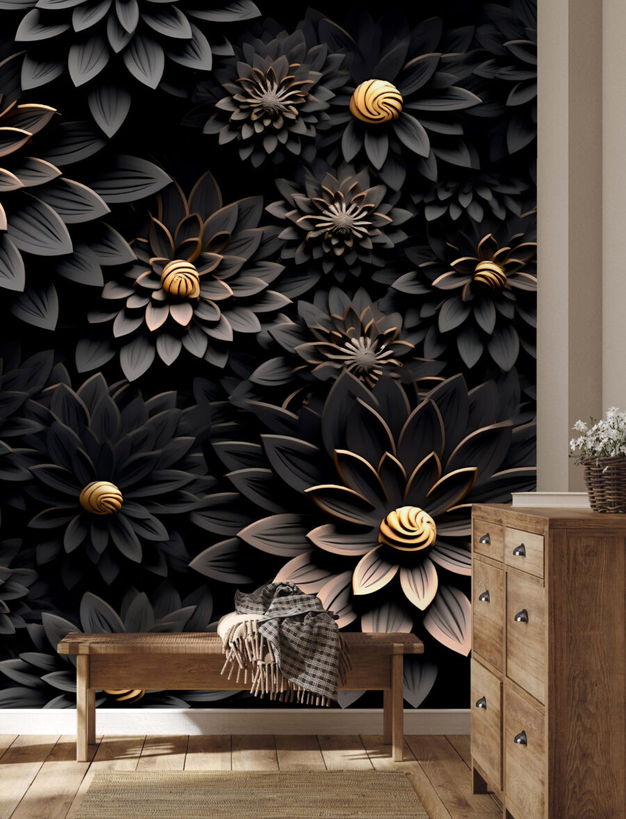 Zwarte bloemen, gouden harten — interieur 4