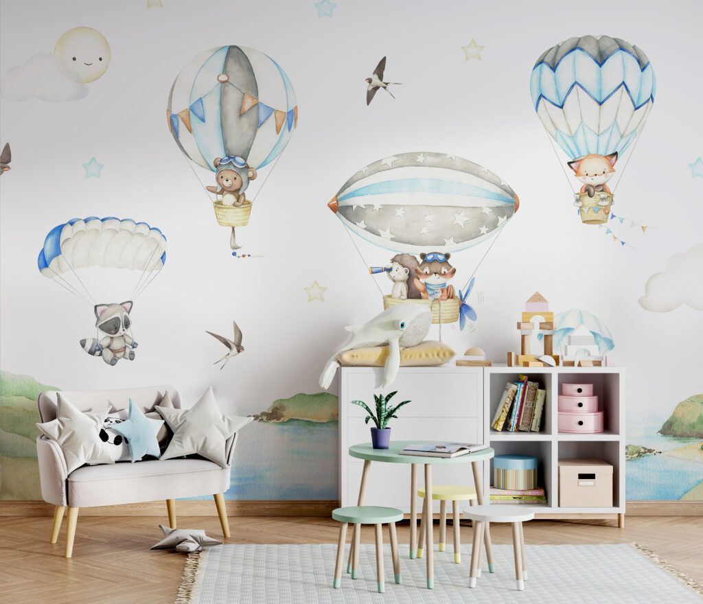 Dieren op een ballonreis — interieur 2