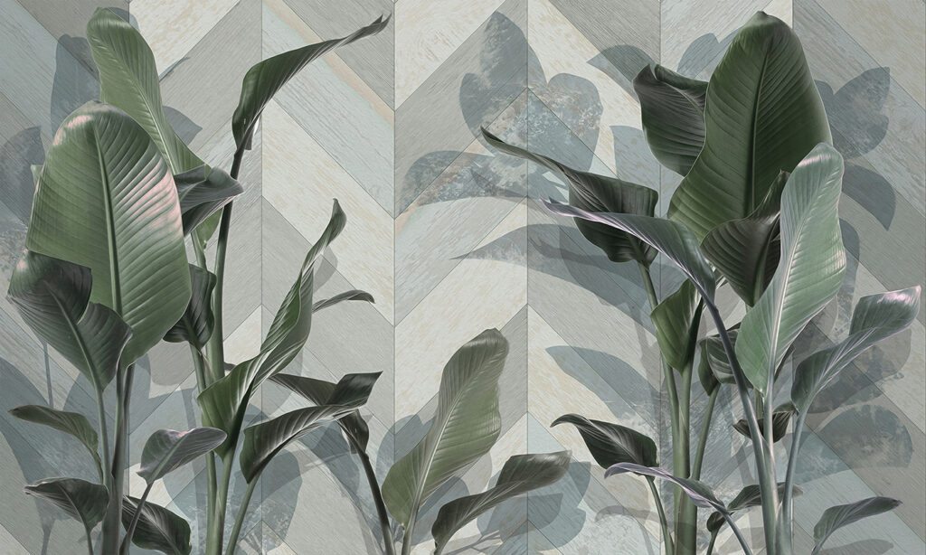 Plant met bladeren — volledig ontwerp