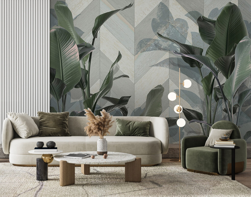 Plant met bladeren — interieur 1