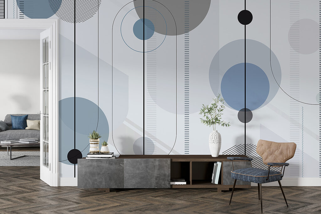 Cirkels langs slanke strepen — interieur 3