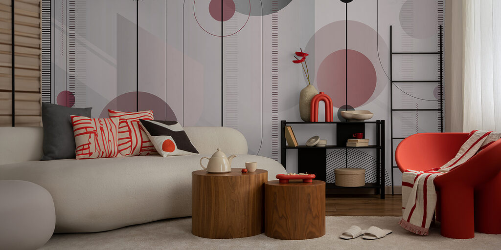 Cirkels langs slanke strepen — interieur 1