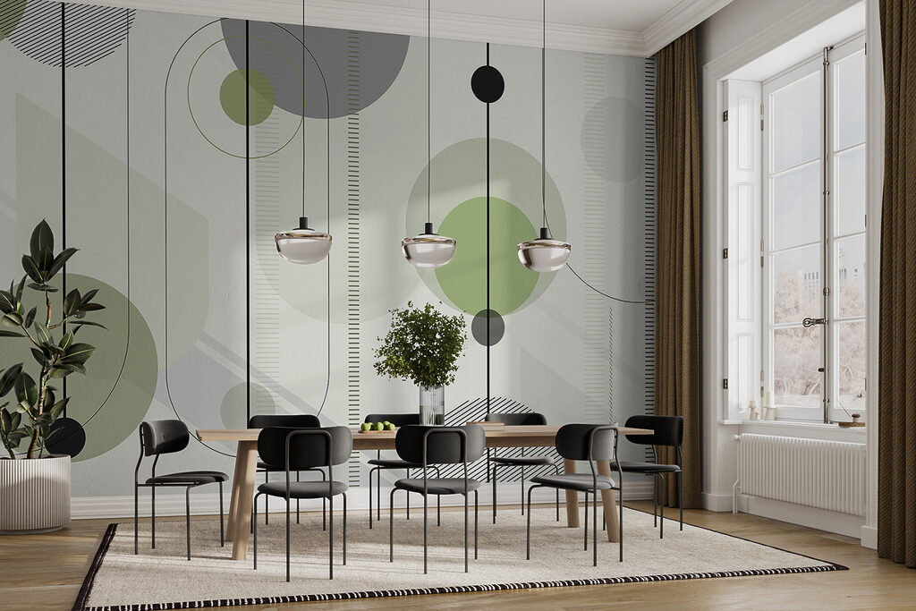 Cirkels langs slanke strepen — interieur 3