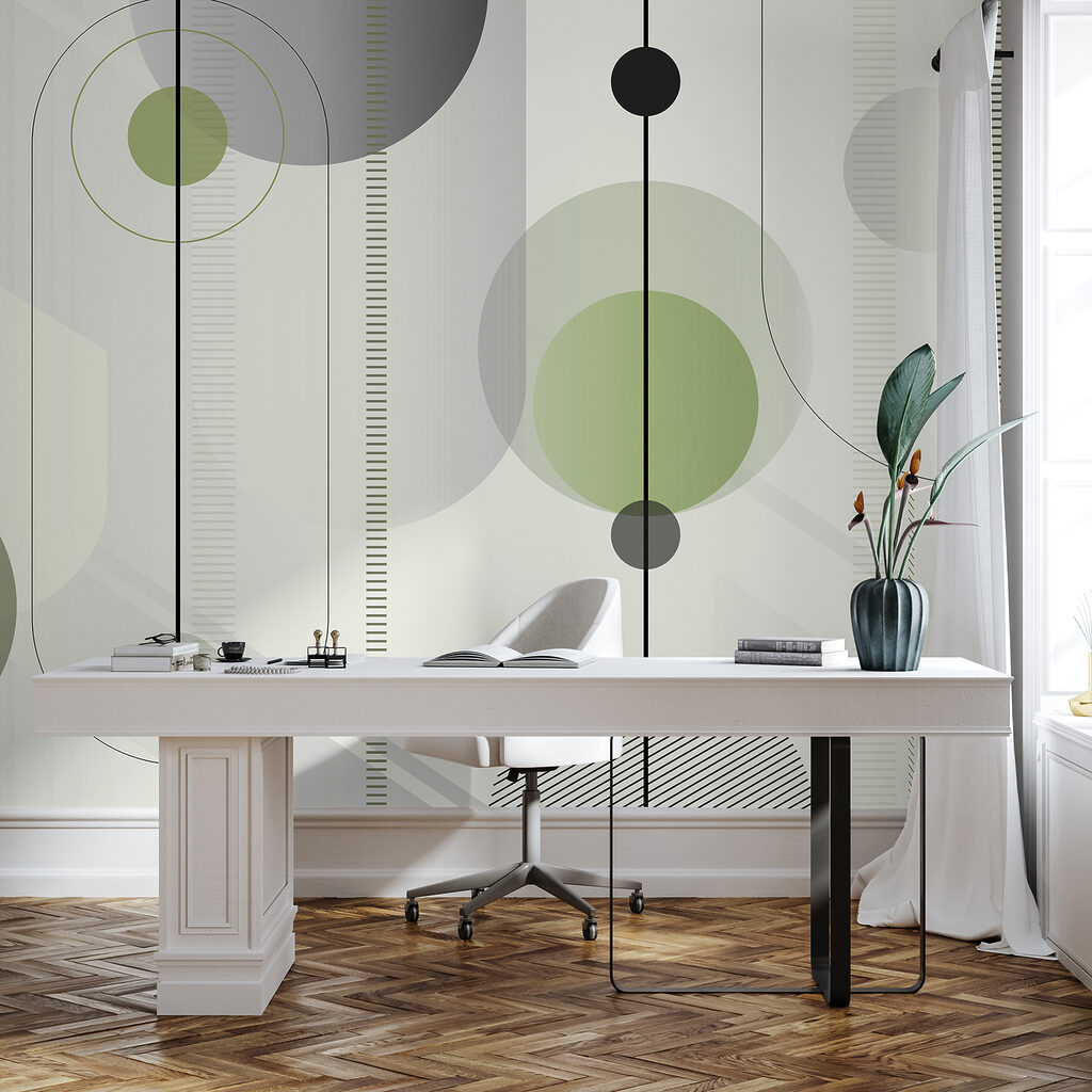 Cirkels langs slanke strepen — interieur 1