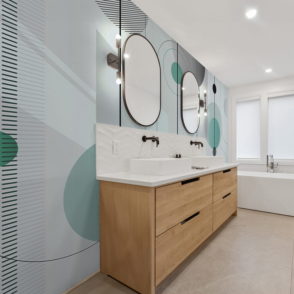 Cirkels langs slanke strepen — interieur 1
