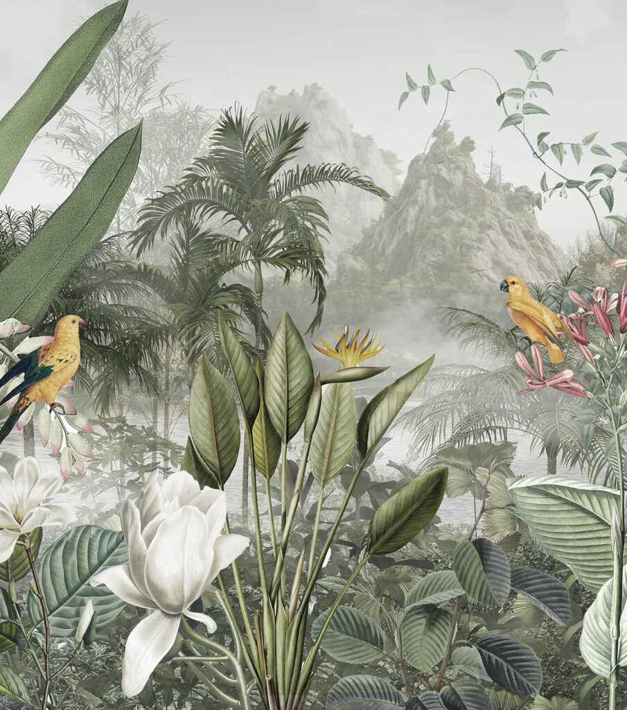 Lotus voor mistige jungle — volledig ontwerp
