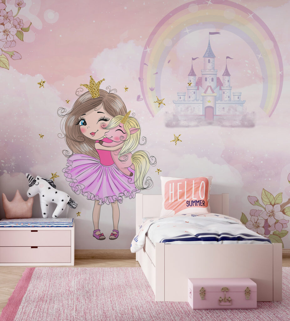 Prinses bij regenboogkasteel — interieur 2