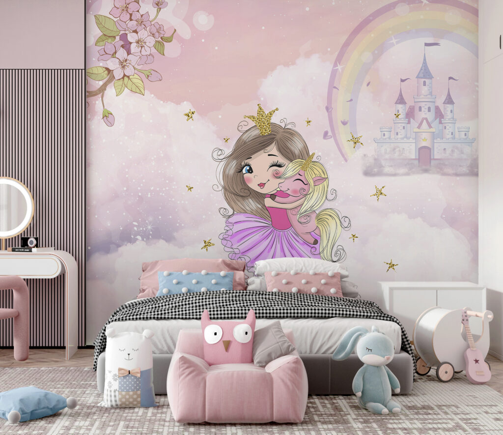 Prinses bij regenboogkasteel — interieur 3
