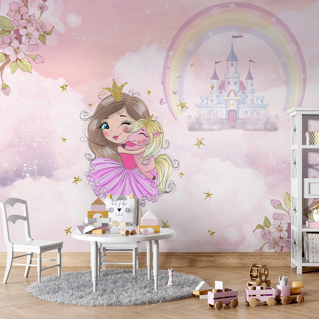 Prinses bij regenboogkasteel — interieur 4