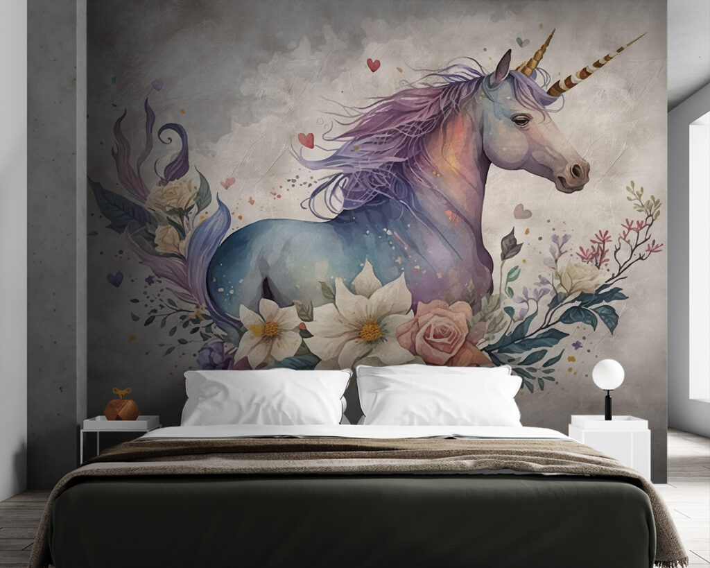 Eenhoorn tussen rozen, veren — interieur 2
