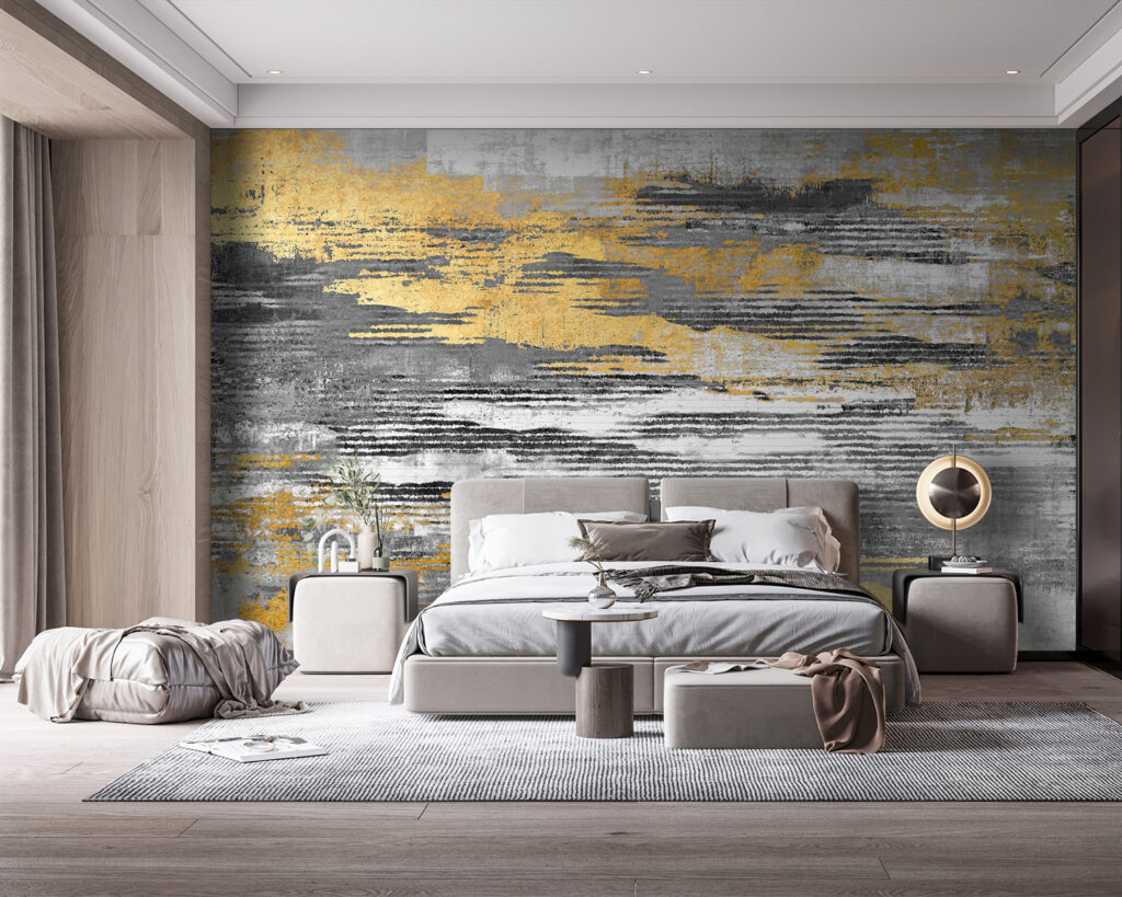 Gele streken tussen grijstinten — interieur 3