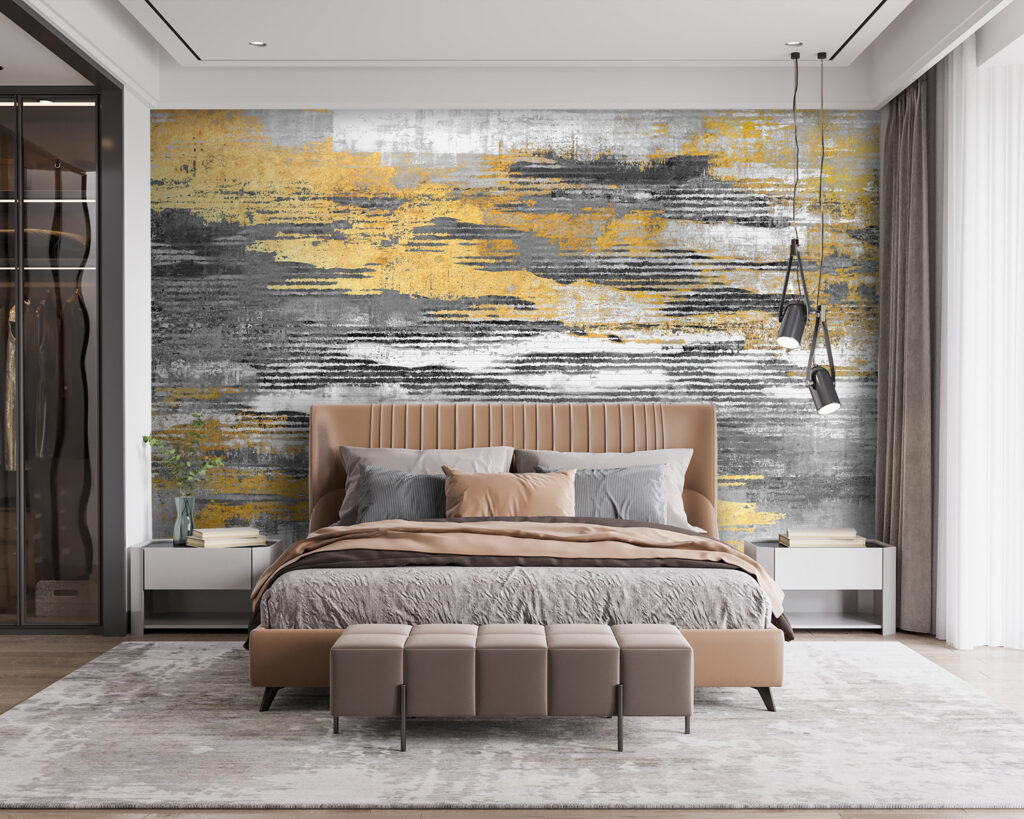 Gele streken tussen grijstinten — interieur 4