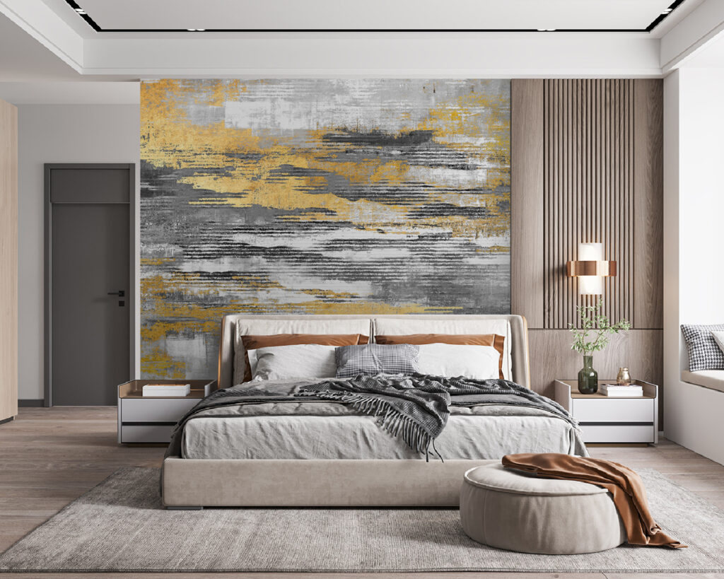 Gele streken tussen grijstinten — interieur 5