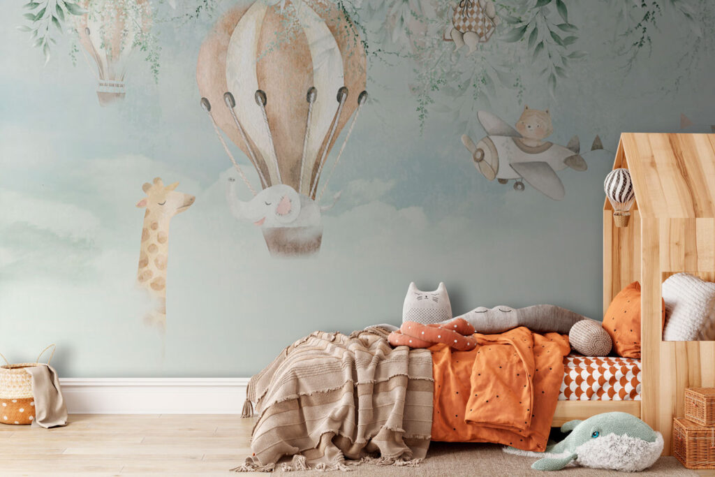 Dierenballon tussen hangend blad — interieur 2