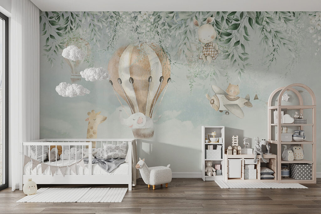 Dierenballon tussen hangend blad — interieur 5
