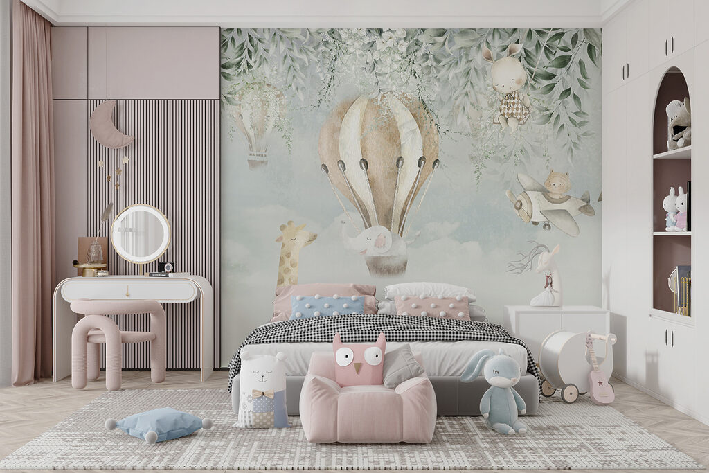 Dierenballon tussen hangend blad — interieur 4